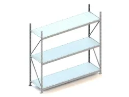 Breedvakstelling Basisveld 2200x2200x650mm 3 Stalen Legborden 600kg