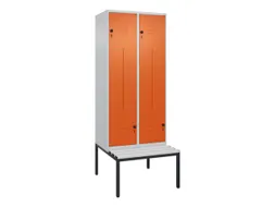 Z-garderobekast,HxBxD 2120x800x815mm,4vak,vak B 400mm,draaigrendel