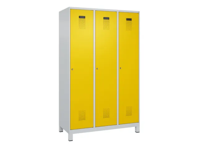 armoire vestiaire noir et blanc,HxlxP 1950x1200x500mm,3compart.