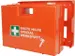 verbandkoffer,v. werkplaats,DIN 13157,ABS oranje,m. wandhouder