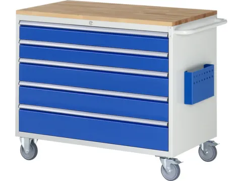 chariot à outils HxlxP 975x1145x650mm plateau hêtre force 450kg