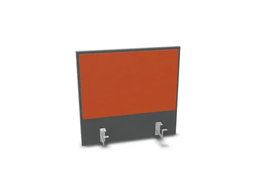 opzetpaneel bureau aanbouw achter MS-donkergrijs BN3012-oranje 600mm