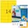 HERMA 4555 Gekleurde etiketten A4 105x42,3mm Geel 1400 stuks