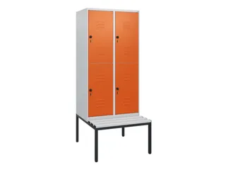 Dubbeldekse dekenkist,HxBxD 1950x800x815mm,2x2vak.,vak B 400mm - 1