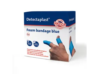 Detectaplast Zelfklevend schuimverband 6cm x 4,5mtr, blauw - 2
