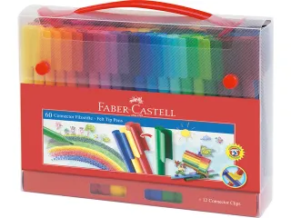 Kleurstiften Faber-Castell Connector assorti koffer à 60 stuks - 2