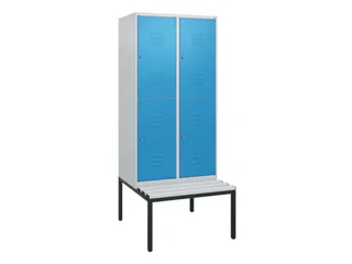 Dubbeldekse dekenkist,HxBxD 1950x800x815mm,2x2vak.,vak B 400mm - 1