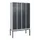 Z-garderobekast,HxBxD 2120x1200x500mm,vak B 150/300mm,draaigrendel