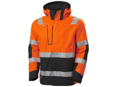 Helly Hansen Alna 2.0 hi-vis softshell vest, oranje/zwart, maat L, per