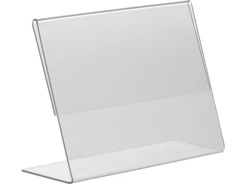 Kaarthouder Budget L-Standaard A6 1,5mm Liggend Acryl set 10 stuks
