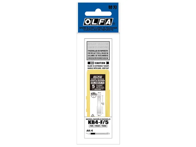 Reservemes Olfa KB4-F blister à 5 stuks