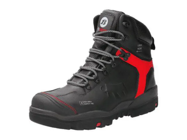 Bata Winch hoge S3 veiligheidsschoenen SRC HRO zwart/rood maat XW-48
