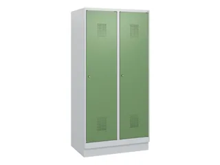 schoollocker,HxBxD 1630x800x500mm,2vak,vak B 400mm,cil.-slot,sokkel - 2