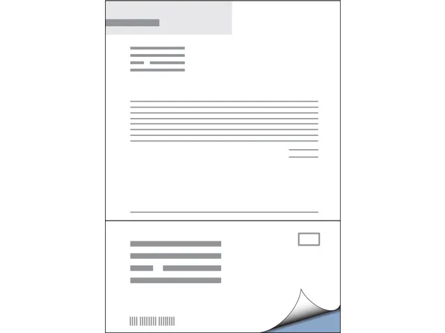 Retourlabel DHL label A4 210x102mm 100 Vel