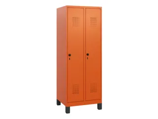 schoollocker,HxBxD 1630x600x500mm,2vak,vak B 300mm,draaigrendel,voeten - 2
