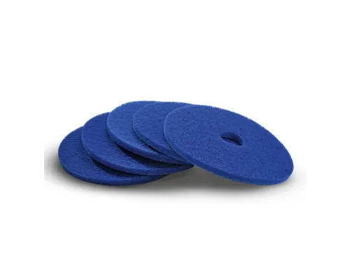 Pad voor éénschijfsreinigingsmachine 5 pads zacht Ø 432mm blauw