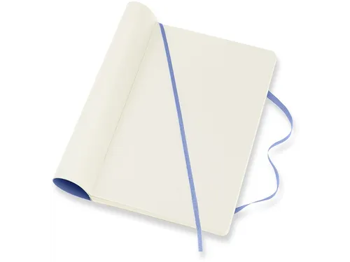 Notitieboek Moleskine large 130x210mm blanco soft cover hydrangea blue