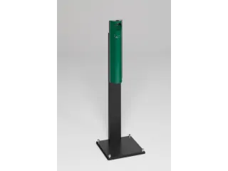 Staande Asbak 3.5 liter 1250x 310x 310mm Voet Zwart Mosgroen - 1