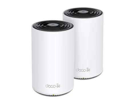 TP-Link Deco XE75 Pro (2-pack), Wit, Intern, Mesh-systeem, 500 m², FC