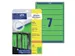 Rugetiket Avery Zweckform smal 38x192mm zelfklevend groen L4764-20