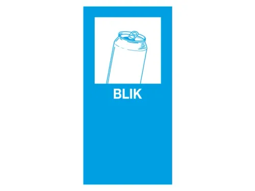 Magneetsticker Blik