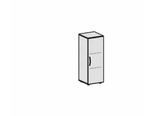 kantoorkast,HxBxD 1100x400x420mm,2xhouten vloer,3ordnerhoogte,romp wit - 3