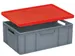 Couvercle Coiffant Pour Bac Norme Europe Lxl 600X400Mm Rouge