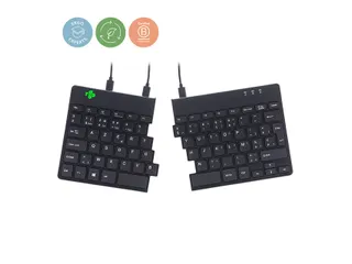Split Break V2 ergonomisch toetsenbord Azerty BE Zwart bedraad - 3