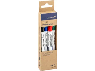 Viltstift Legamaster TZ 140 whiteboard rond 1mm assorti blister à 4 s - 5