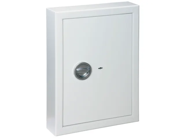 Sleutelkluis klasse A HxBxD 636x460x120mm 100haakjes 35kg Ral7035