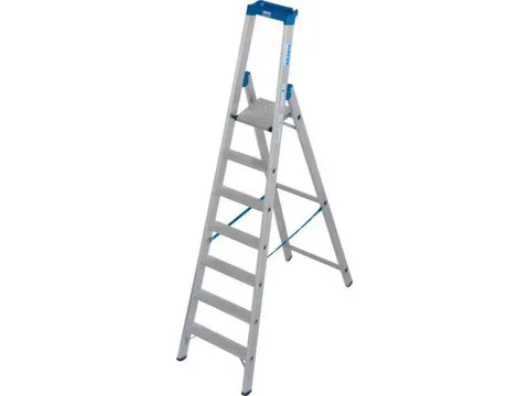 industriële ladder,eenzijdig,7treden m. R13-laag,treden met profiel