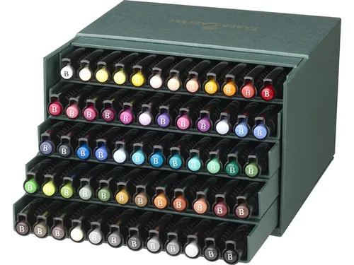 Tekenstift Faber-Castell Pitt Artist Pen Brush 60dlg studiobox