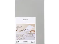 Creativ Company Linoleum 20x30cm dikte 3 mm, Grijs 2 stuks