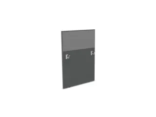 baliepaneel v. bureau aanbouw links MS-donkergrijs BN8078-grijs 800mm - 1