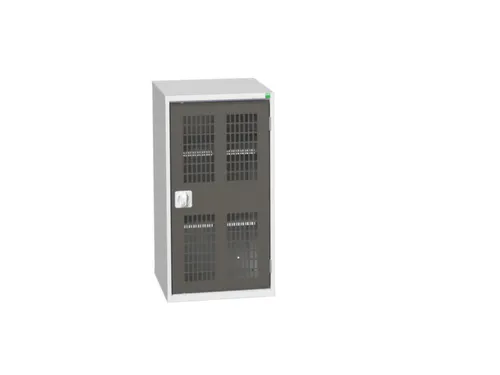 universele kast,HxBxD 1000x525x550mm,2xStalen bodem,draaigrendelslot