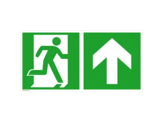 Borden Voor Vluchtroutesignalering,Nooduitgang Rechts - 1