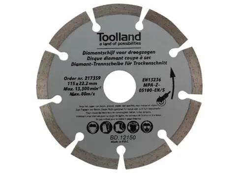 Diamantschijf SET - 150mm - Gesegmenteerd - 2 ST