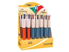 Bic 4Kleuren Balpen Fijne en Medium Punt Assorti 20 stuks