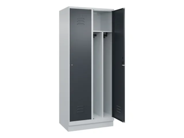 locker voor scheiding van kleding,HxBxD 1950x800x500mm,2vak