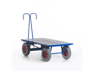 Handtrekwagen 1000kg 1600x800mm Luchtbanden Ral5010 - 4