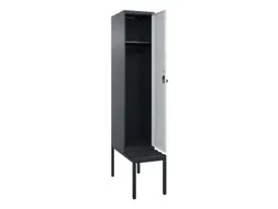 locker met bank,HxBxD 2120x400x815mm,1vak,vak B 400mm,draaigrendel