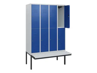 Dubbeldekse dekenkist,HxBxD 1950x1200x815mm,4x2vak.,vak B 300mm - 2