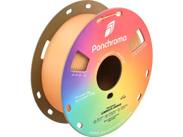Polymaker 3D filament Panchroma PLA Luminous 1,75mm Oranje 1kg