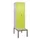 PBM-locker met bank,HxBxD 2120x600x815mm,2vak,vak B 300mm,draaigrendel