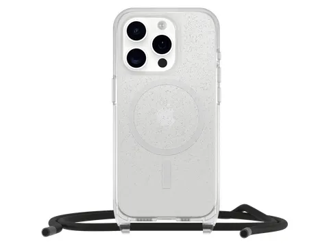 OtterBox React Necklace Case MagSafe Apple iPhone 15 Pro Stardust Clea