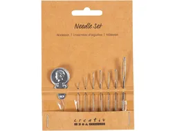 Naaldenset Creativ Company blister à 8 delen zilver