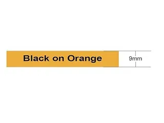 NEUTRAL Labeltape P-touch TZE-B21 9mmx5m Zwart op Oranje gelamineerd - 2
