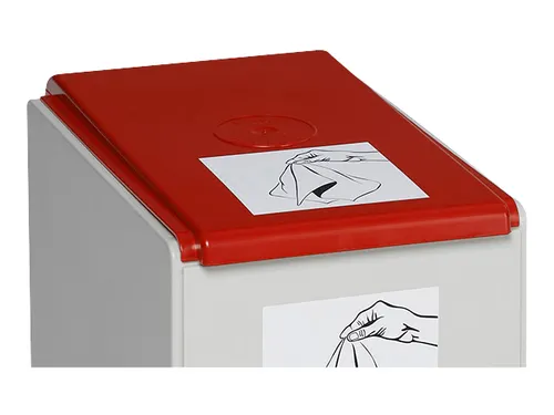 Deksel Voor Afvalverzamelaar 40 Liter Rood
