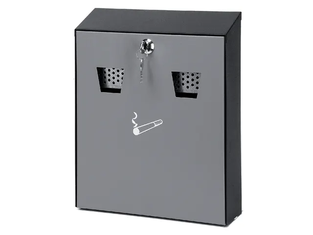 Asbak wand Zwart en Grijs