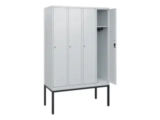 locker,HxBxD 1950x1200x500mm,4vak,vak B 300mm,cil.-slot,voetonderstel - 2